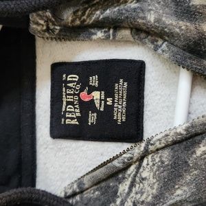 RedHead mens medium full zip camo hooded sweatshirt